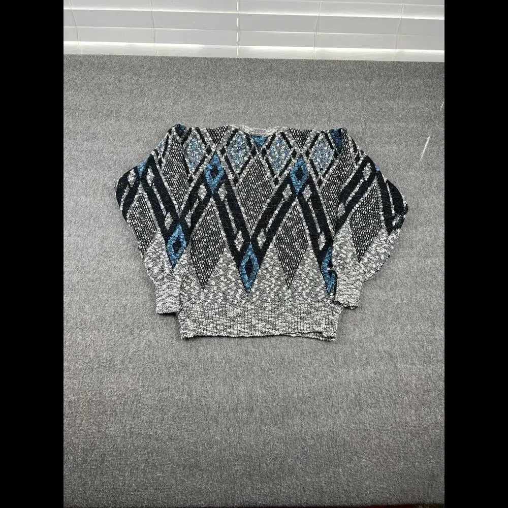 Michael Gerald Multi Circle Neck‎ Design Sweater Sz Large